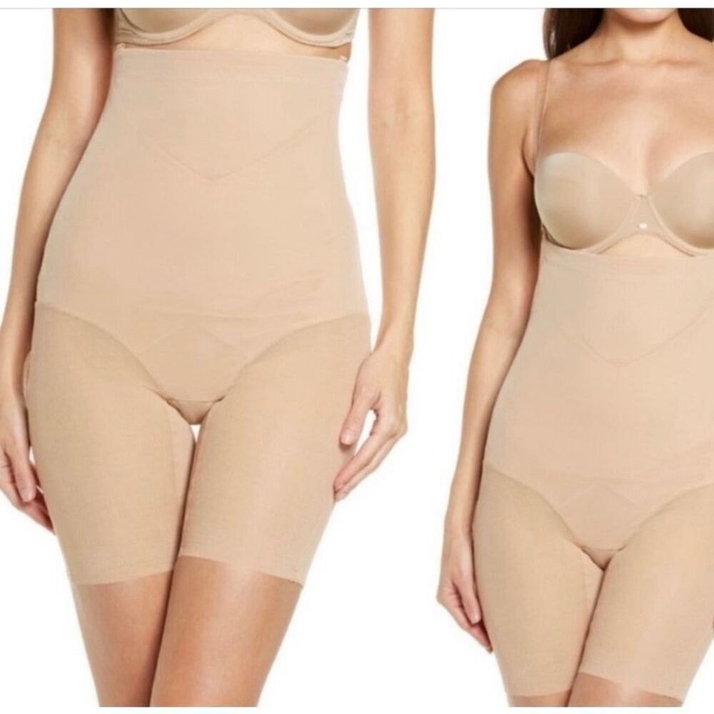 Honeylove nude sculpting Superpower nude beige shapewear shorts